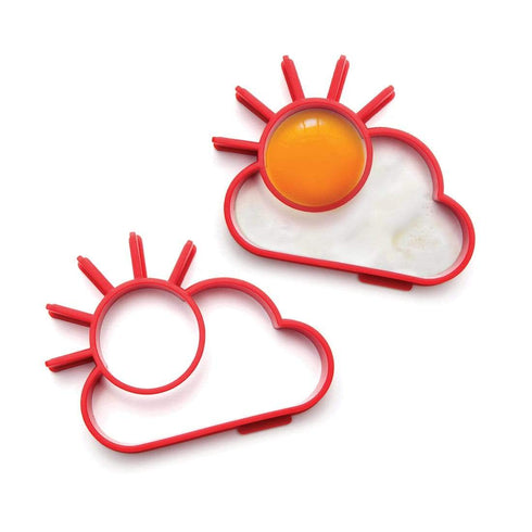 AussieSuperStore Homeware Supplies Sunny Side Up Silicone Fried Eggs Mould Set of 2 Sunny Side Up Silicone Fried Egg Mould | Fried Egg Sunrise design Mold CBSUNEGGMOULDX2